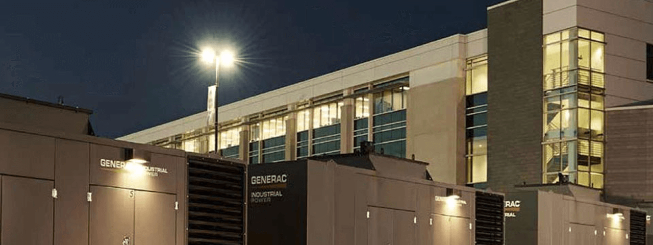 Generac Industrial Power Generators at work